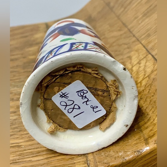 Early 19th Century Gaudy Welsh Old Buddha Oyster Pattern Salt Shaker - Picture 9 of 13